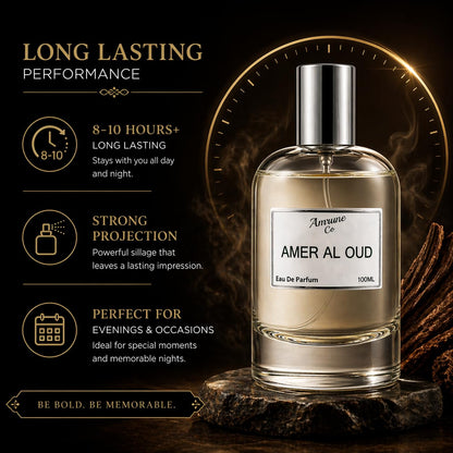 Amrune Co Eau de Parfum (EDP), 35% Fragrance Concentration, Adult Personal Fragrance - label detail