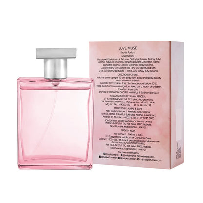 AND Love Muse Eau de Parfum for Women, Floral Scent, Modern Style - front view (5)