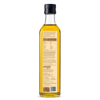 Apple Cider Vinegar with Mother 500ml | Glass Bottle | With Ginger & Turmeric | Organically Growth Apples from Himachal - ing