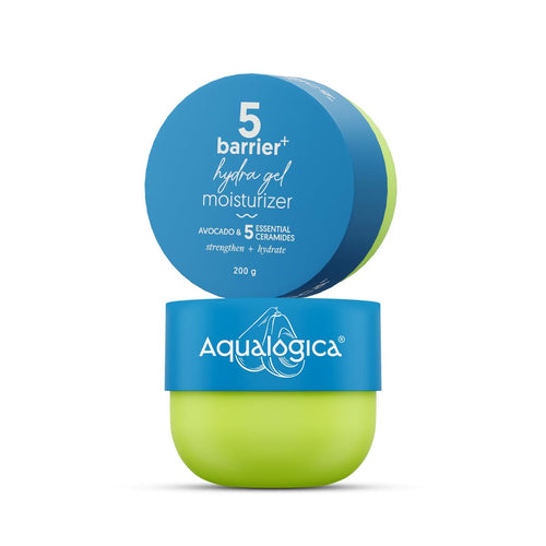 Aqualogica 5 Barrier+ Hydra Gel Moisturizer with Avocado & Ceramides, 200g, Pack of 2