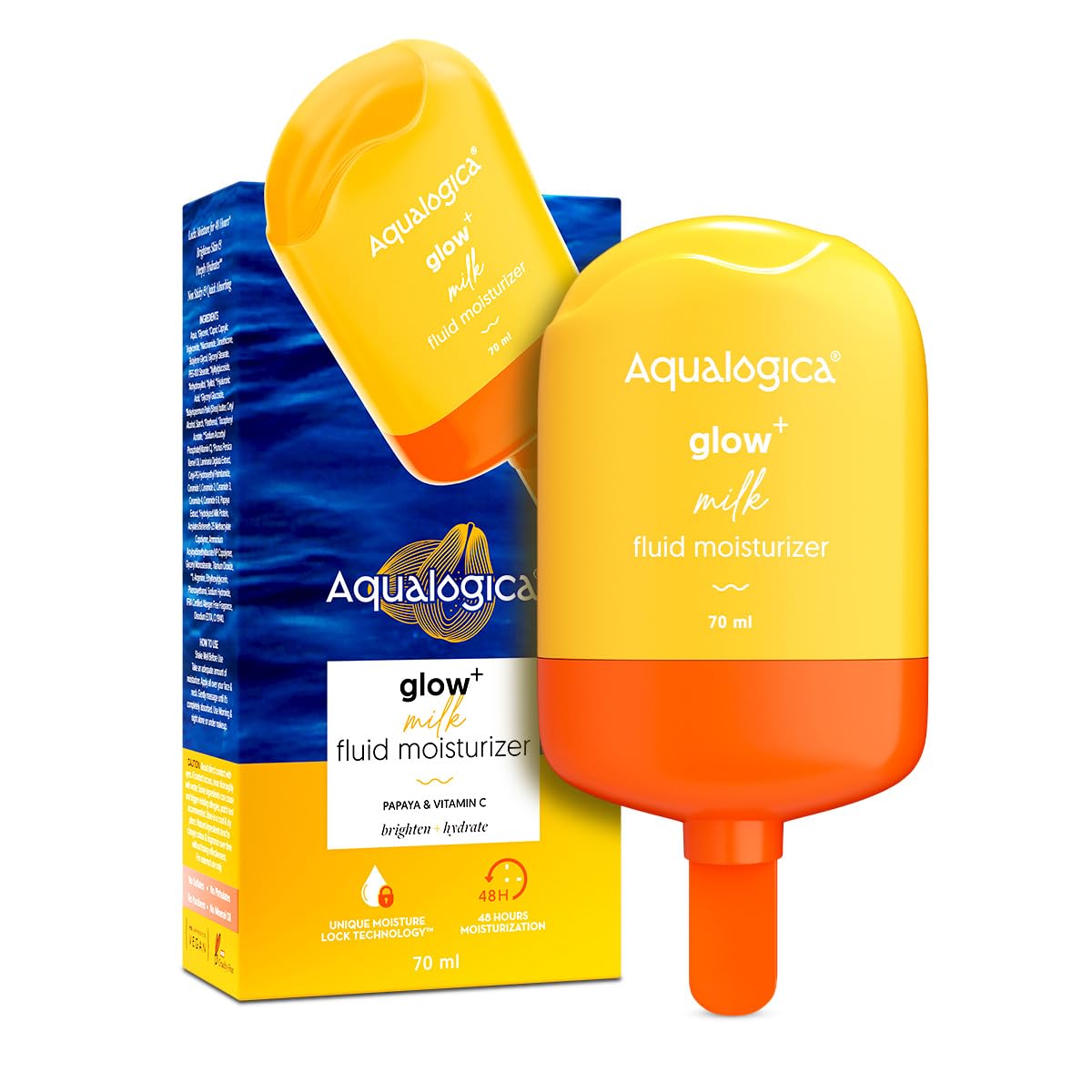 Aqualogica 5 Barrier+ Milk Fluid Moisturizer, 70ml, with Avocado & Ceramides, Fragrance-Free Light Texture (9)