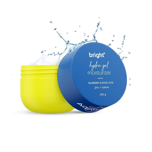 Aqualogica Bright+ Hydra Gel Moisturizer with Blueberry & Kojic Acid, 200g