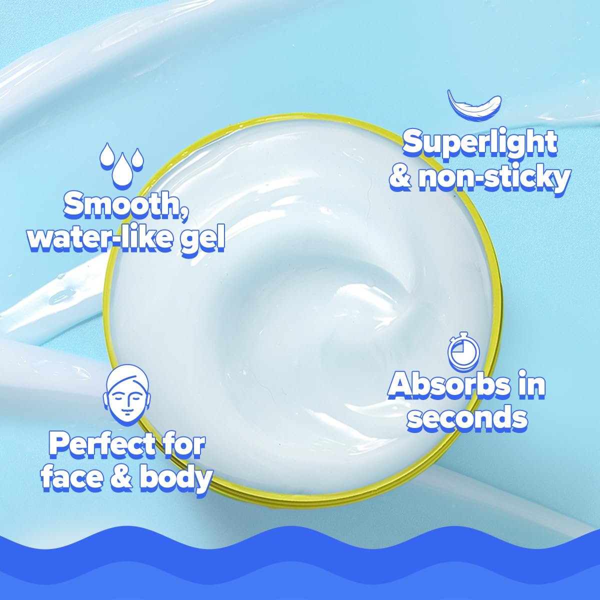 Aqualogica Bright+ Hydra Gel Moisturizer with Blueberry & Kojic Acid, 200g - packaging