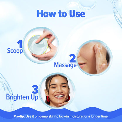 Aqualogica Bright+ Hydra Gel Moisturizer with Blueberry & Kojic Acid, 200g - close-up detail