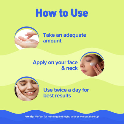 Aqualogica Bright+ Oil-Free Moisturizer with Blueberry & Kojic Acid, 100g, Lightweight Non-Greasy Formula for All Skin Types 