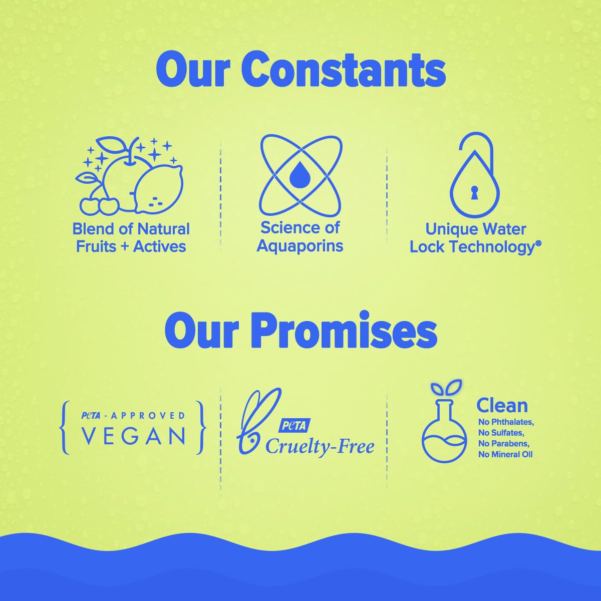 Aqualogica Bright+ Smoothie Face Wash, 100ml, with Blueberry, Kojic Acid, AHAs & BHAs, for All Skin Types - ingredients panel