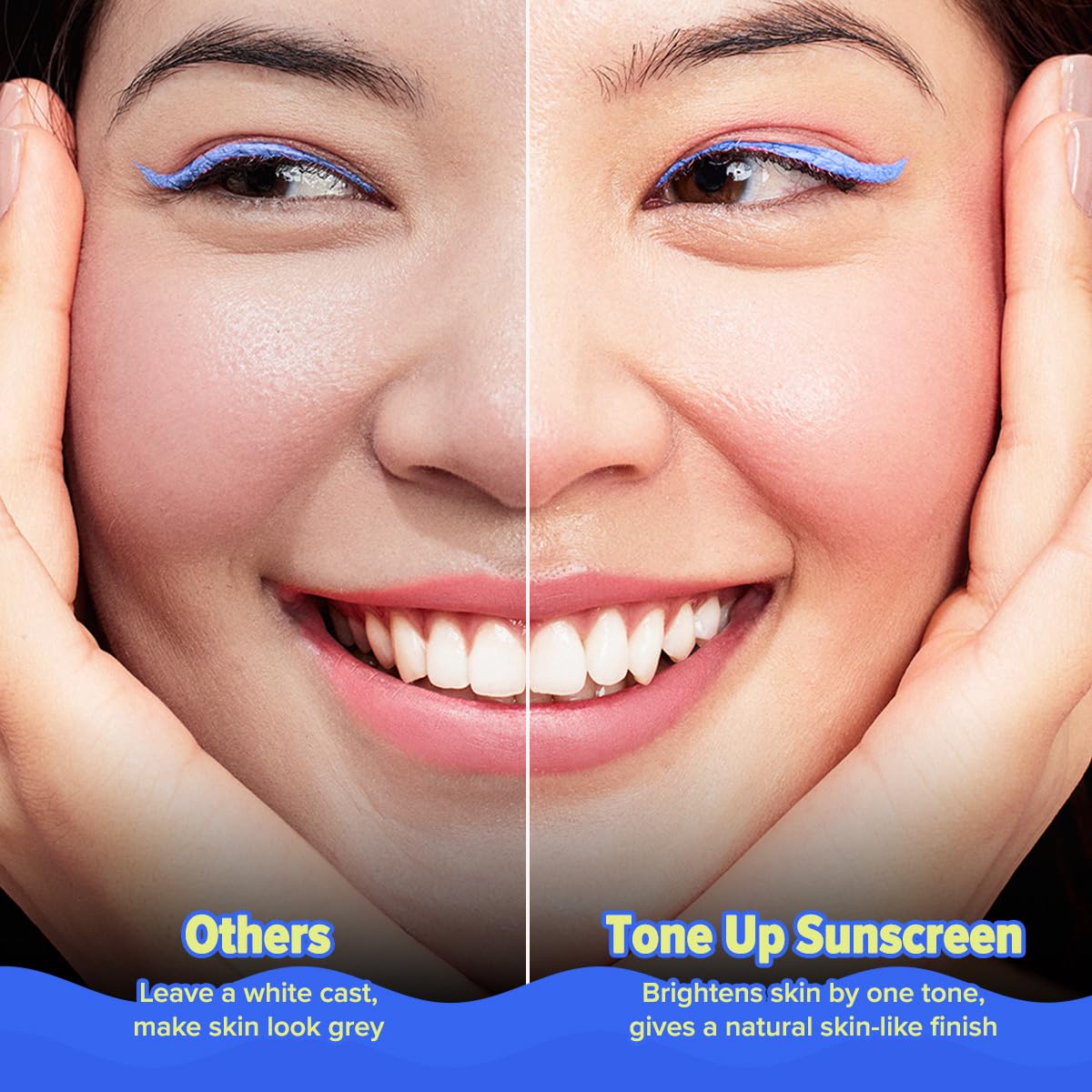 Aqualogica Bright+ Tone Up Sunscreen SPF 50+ PA++++, 50g, Fragrance-Free with Kojic Acid & Blueberry - close-up detail