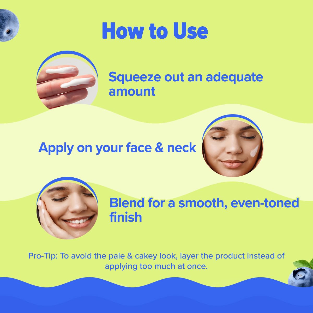 Aqualogica Bright+ Tone Up Sunscreen SPF 50+ PA++++, 50g, Fragrance-Free with Kojic Acid & Blueberry - in use