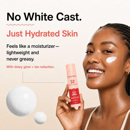 Aqualogica Detan+ Dewy Gel Sunscreen SPF 50+ PA++++ with 2% Kojic-Hyaluron Complex and Wild Berries - front view