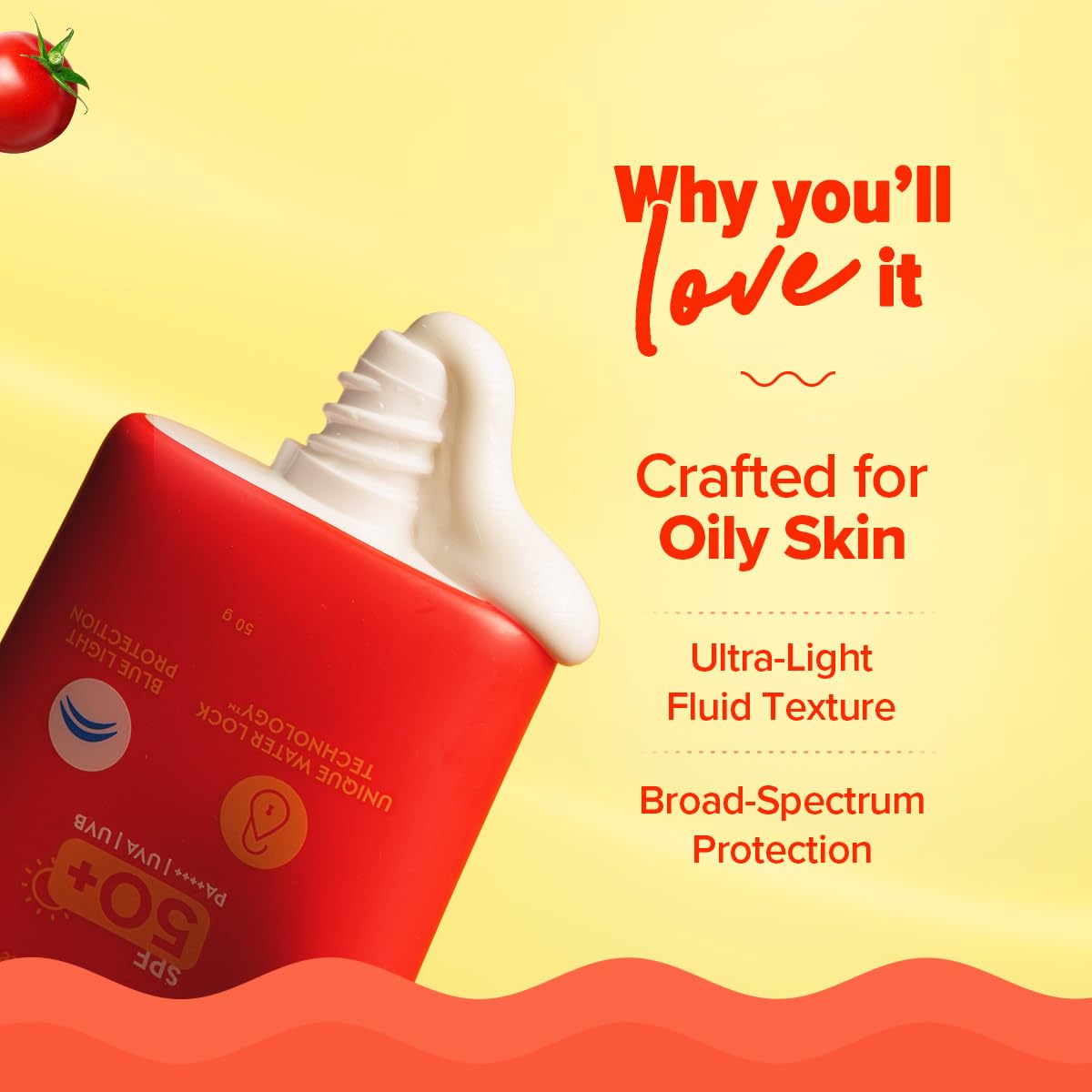 Aqualogica Detan+ Oil Balance Fluid Sunscreen, 50g, SPF 50+ PA++++, Water-Light Texture, Oily Skin, Unisex - back view