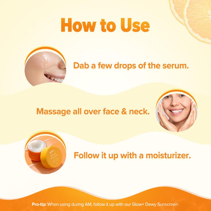 Aqualogica Glow+ 30X* Vitamin C Hydrating Essence Serum, 50ml, Papaya Extract, Hyaluronic Acid, Vegan - label detail