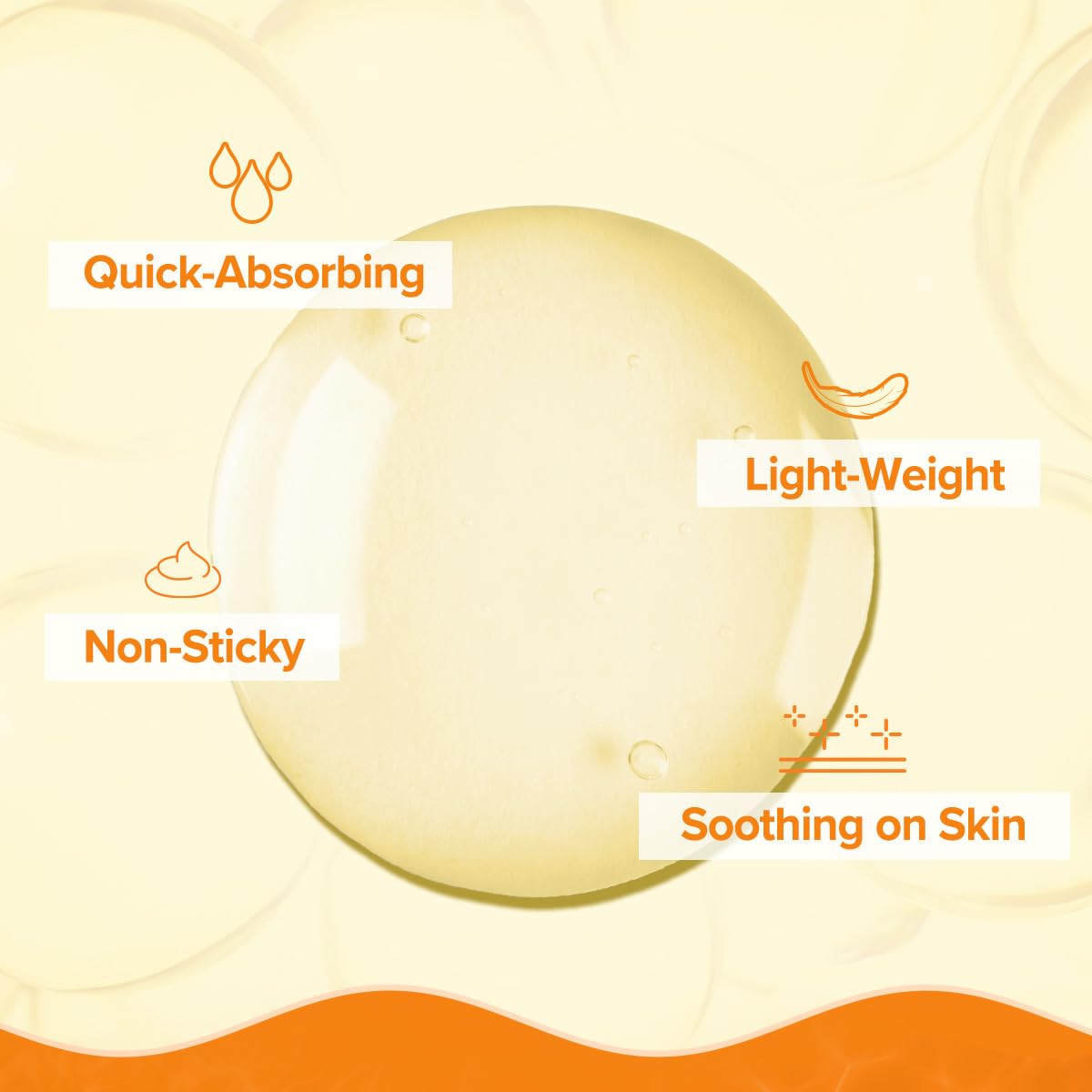 Aqualogica Glow+ 30X* Vitamin C Hydrating Essence Serum, 50ml, Papaya Extract, Hyaluronic Acid, Vegan - close-up detail