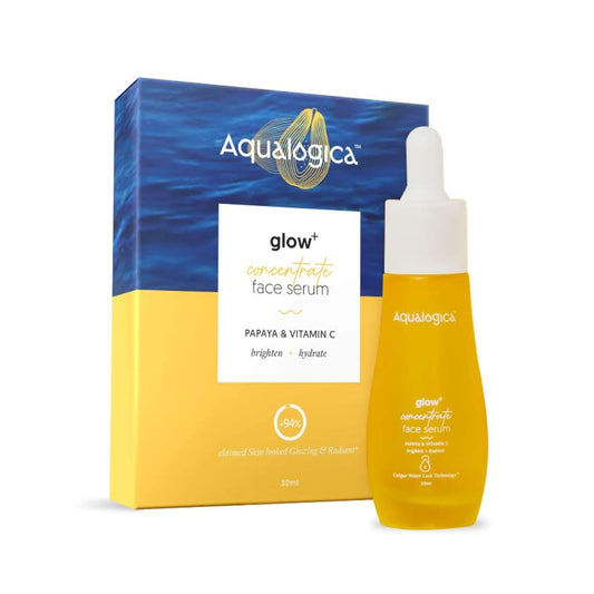 Aqualogica Glow+ Concentrate Vitamin C Face Serum with Hyaluronic Acid & Papaya, 30ml, Unisex