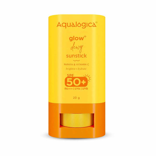 Aqualogica Glow+ Dewy Sunstick with Papaya & Vitamin C, 20g Twist-Up Stick