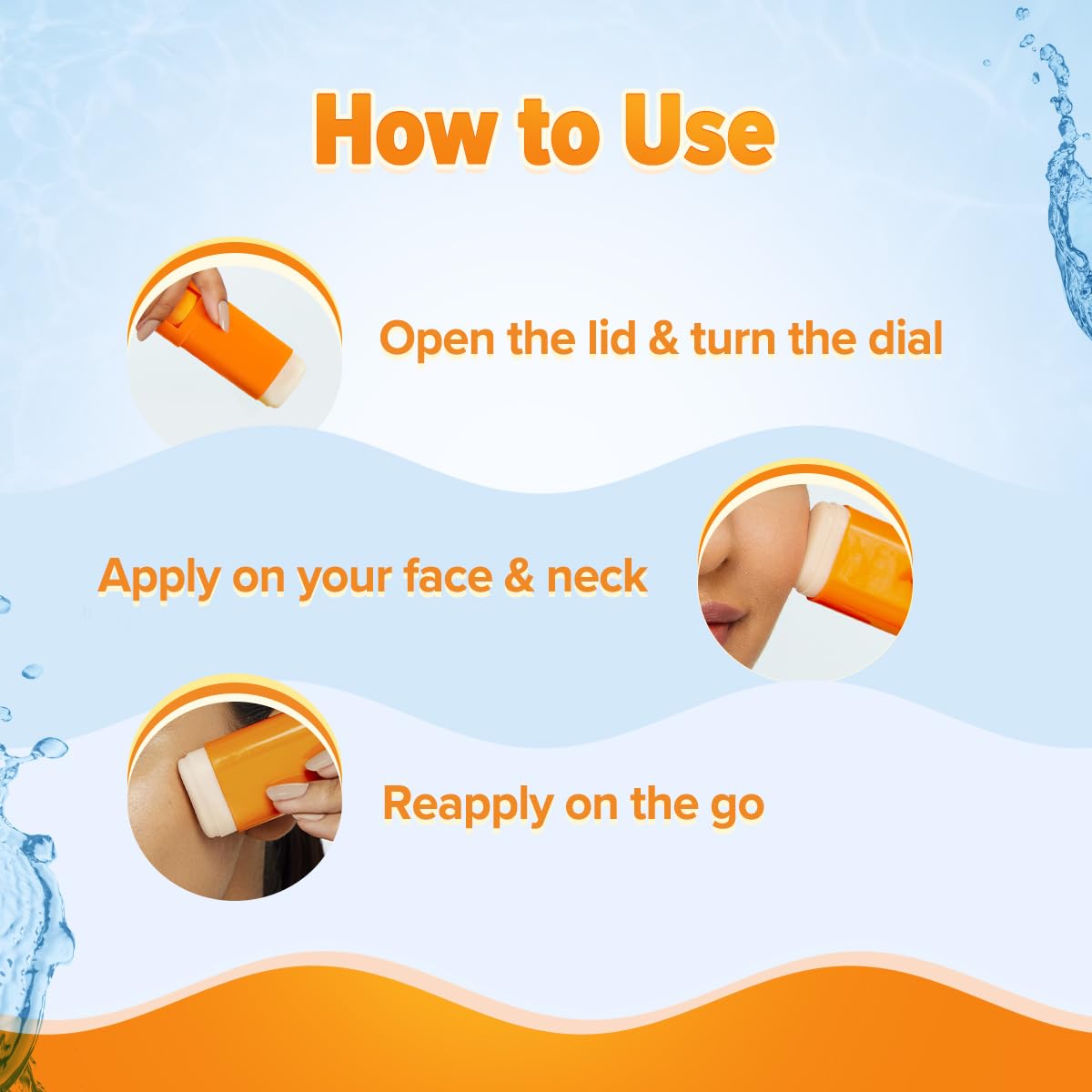 Aqualogica Glow+ Dewy Sunstick with Papaya & Vitamin C, 20g Twist-Up Stick - label detail