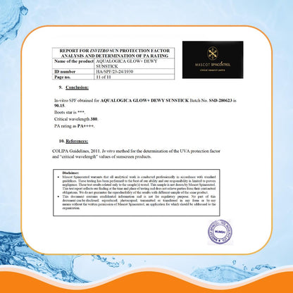 Aqualogica Glow+ Dewy Sunstick with Papaya & Vitamin C, 20g Twist-Up Stick - in use