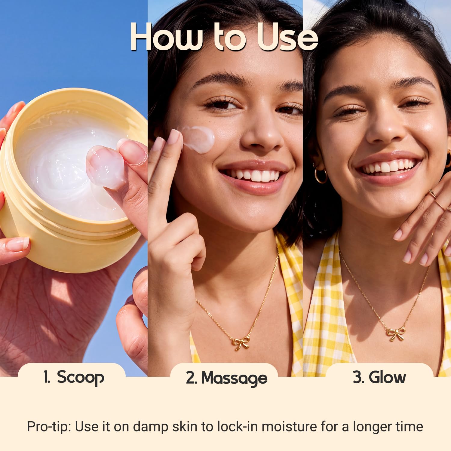 Aqualogica Glow+ Hydra Gel Moisturizer, 100g, Vitamin C & Papaya, Vegan, Cruelty-Free, Unisex - in use