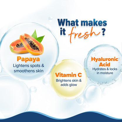Aqualogica Glow+ Hydra Gel Moisturizer with Vitamin C & Papaya, 200g x 2 Pack, Unisex Formula - packaging