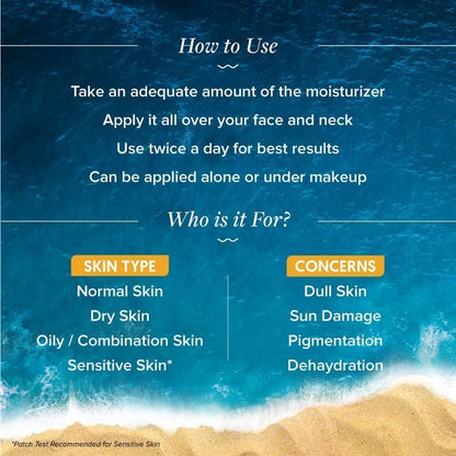Aqualogica Glow+ Jello Moisturiser with Vitamin C & Papaya, 50g, for Normal Dry & Combination Skin, Unisex - label detail