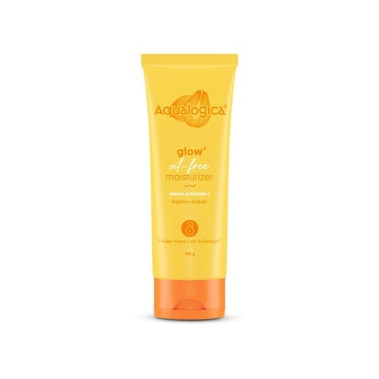 Aqualogica Glow+ Oil-Free Moisturizer, 100g, Gel-Based with Papaya, Vitamin C, Hyaluronic Acid