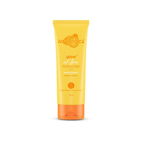 Aqualogica Glow+ Oil-Free Moisturizer, 100g, Gel-Based with Papaya, Vitamin C, Hyaluronic Acid