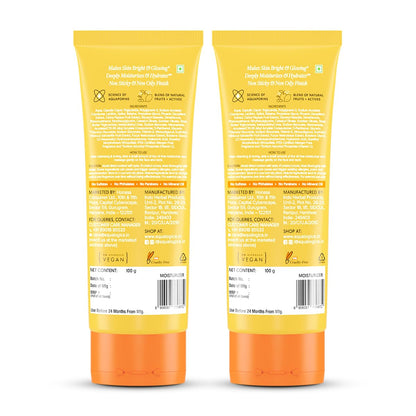 Aqualogica Glow+ Oil-Free Moisturizer, 100g, Gel-Based with Papaya, Vitamin C, Hyaluronic Acid - front view (10)