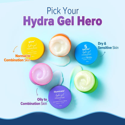 Aqualogica Illuminate + Hydra Melt Gel Moisturizer, 100g, Water-Light Formula for Oily to Combination Skin, Unisex - size and