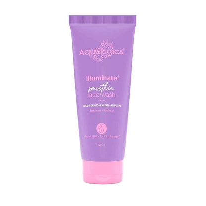 Aqualogica Illuminate+ Smoothie Face Wash with Wild Berries & Alpha Arbutin, 100ml