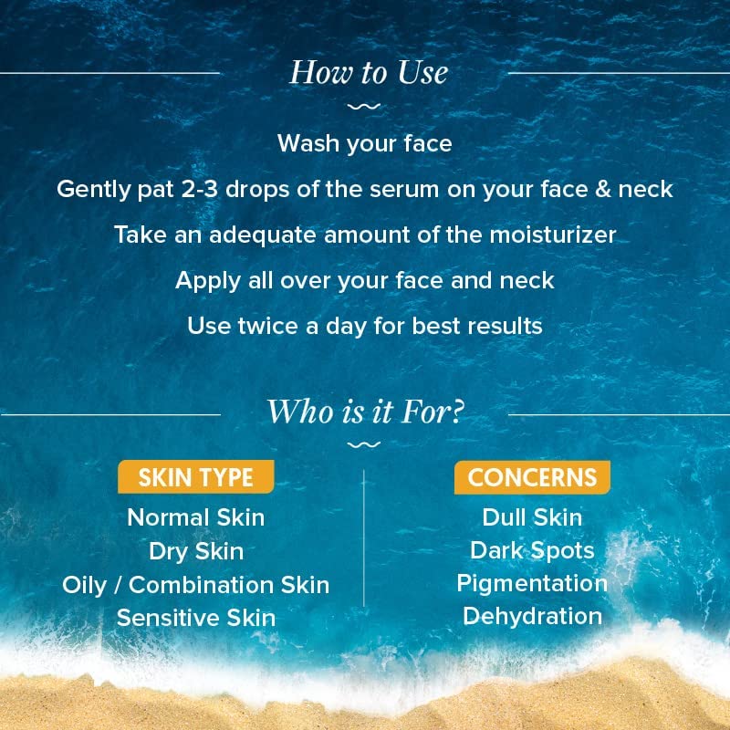 Aqualogica Own The Glow Duo Face Serum 30ml and Gel Moisturizer 50g, Vitamin C, Papaya, Hyaluronic Acid, Unisex - packaging