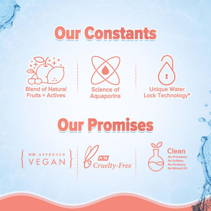 Aqualogica Plump+ Pouty Li-Ph Glossy, Peach Vanilla, 5ml, with Hyaluronic Acid & Strawberry, Vegan, PETA Certified - ingredie