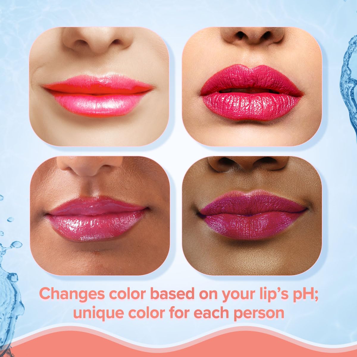 Aqualogica Plump+ Pouty Li-Ph Glossy, Peach Vanilla, 5ml, with Hyaluronic Acid & Strawberry, Vegan, PETA Certified - in use