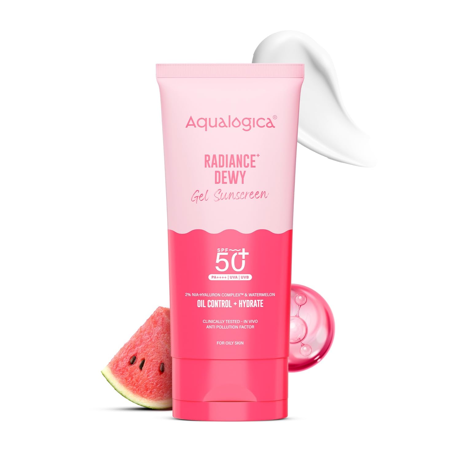 Aqualogica Radiance+ Dewy Gel Sunscreen SPF 50+ PA++++ In-Vivo Tested Fragrance-Free (10)