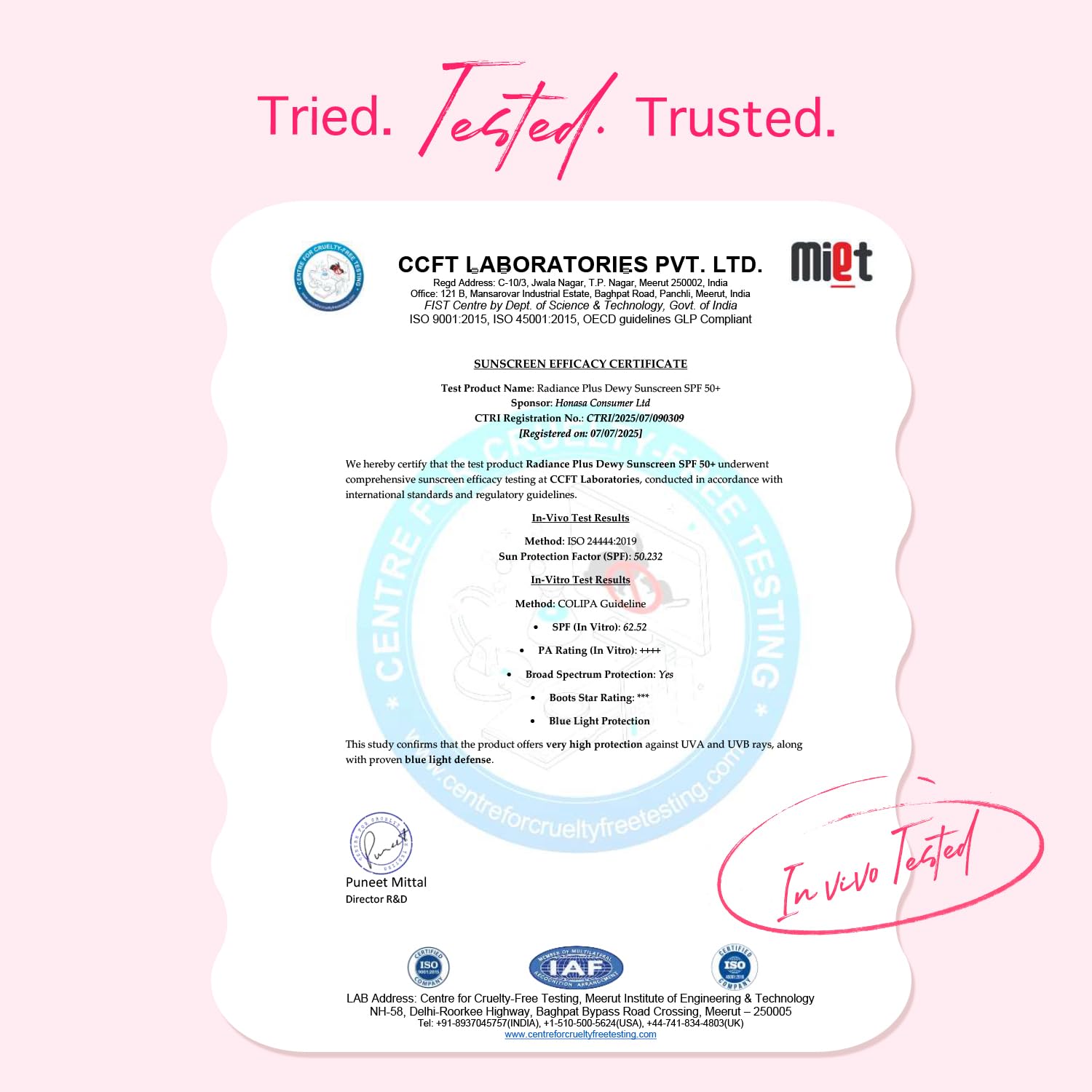 Aqualogica Radiance+ Dewy Gel Sunscreen SPF 50+ PA++++ In-Vivo Tested Fragrance-Free - in use