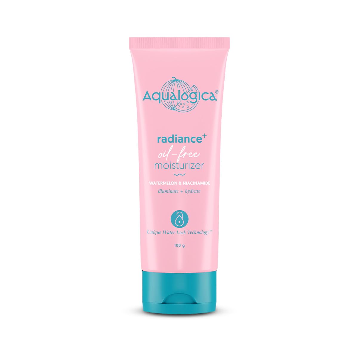 Aqualogica Radiance+ Oil-Free Moisturizer with Watermelon & Niacinamide, 100g, Unisex