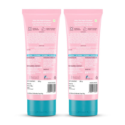 Aqualogica Radiance+ Oil-Free Moisturizer with Watermelon & Niacinamide, 100g, Unisex - in use (11)