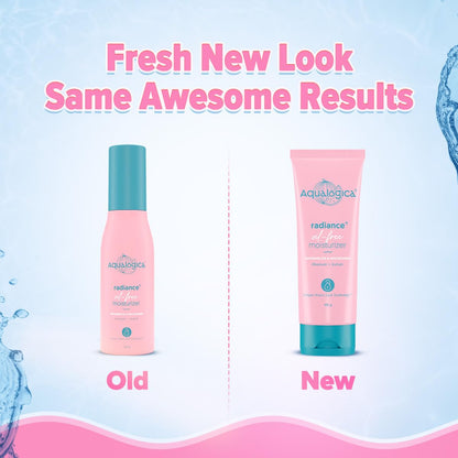 Aqualogica Radiance+ Oil-Free Moisturizer with Watermelon & Niacinamide, 100g, Unisex - back view