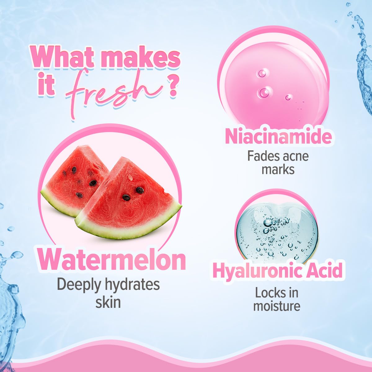 Aqualogica Radiance+ Oil-Free Moisturizer with Watermelon & Niacinamide, 100g, Unisex - packaging