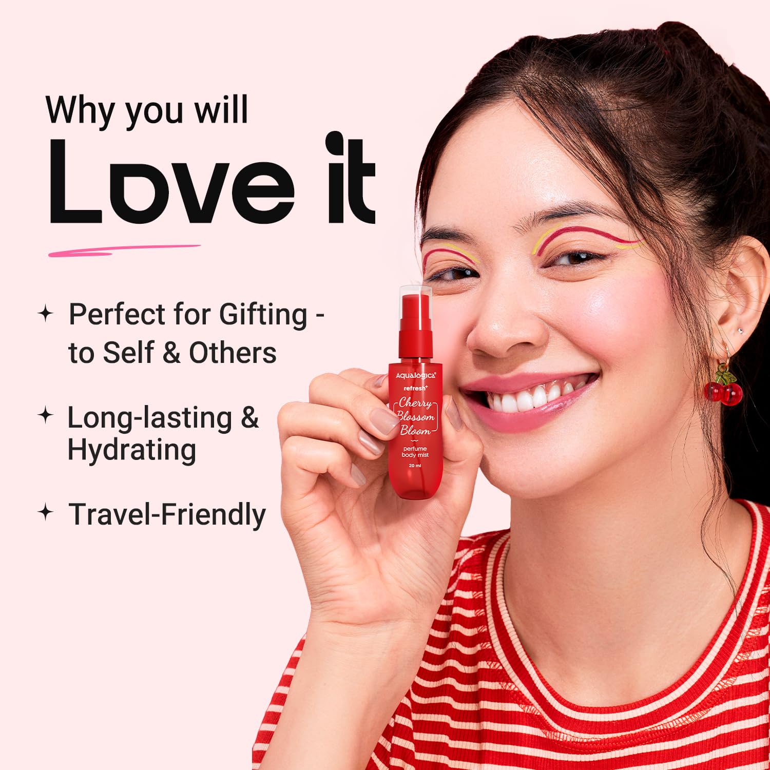 Aqualogica Refresh+ Love at First Spritz Set of 3 Body Mist, 60g, Unisex - packaging
