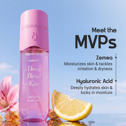 Aqualogica Refresh+ Perfume Body Mist Trio, 3x150ml, Set of 3 Fragrances, Hair & Body - ingredients panel (15)
