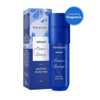 Aqualogica Refresh+ Perfume Body Mist Trio, 3x150ml, Set of 3 Fragrances, Hair & Body - front view (20)