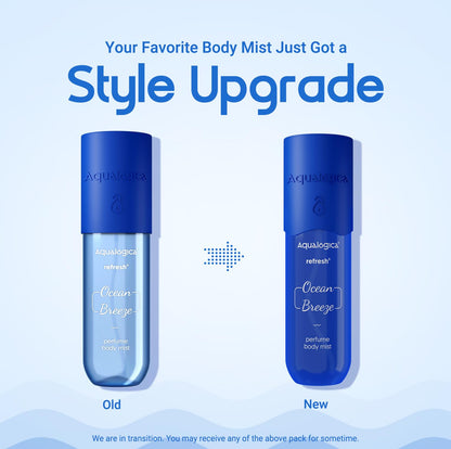 Aqualogica Refresh+ Perfume Body Mist Trio, 3x150ml, Set of 3 Fragrances, Hair & Body - back view (21)