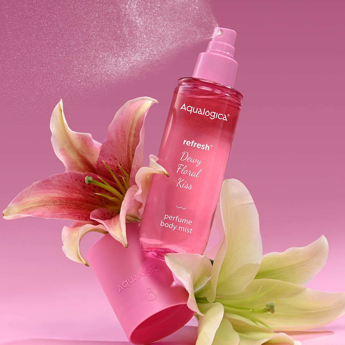 Aqualogica Refresh+ Perfume Body Mist Trio, 3x150ml, Set of 3 Fragrances, Hair & Body - back view