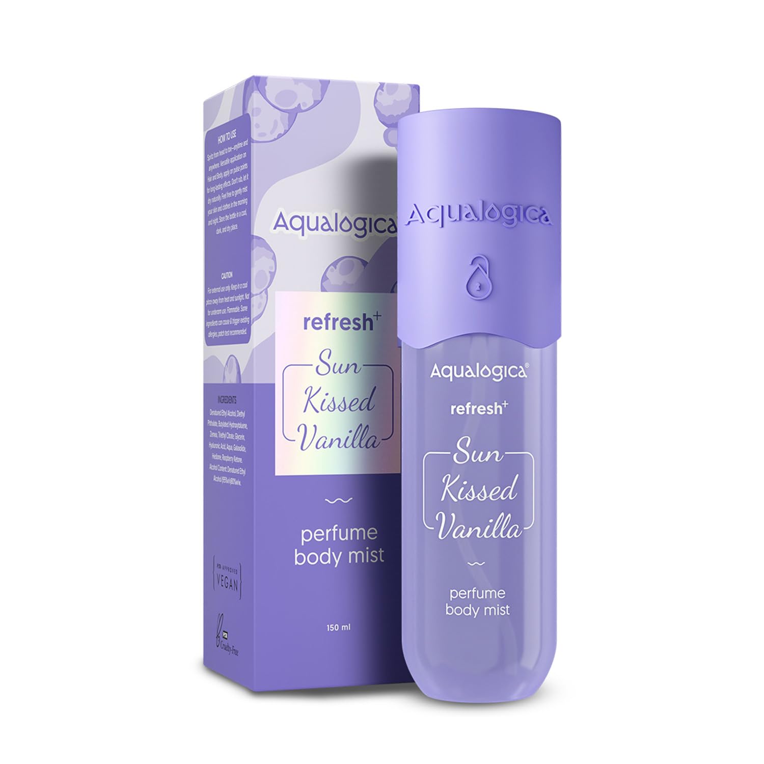 Aqualogica Refresh+ Perfume Body Mist Trio, 3x150ml, Set of 3 Fragrances, Hair & Body (37)