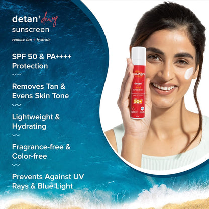 Aqualogica SPF 50+ PA++++ Sunscreen & Hydra Gel Moisturizer Combo, 2-Piece Set - packaging