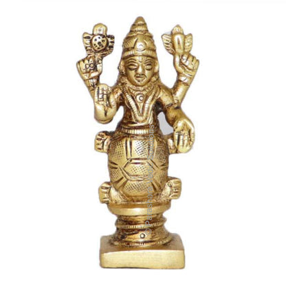 ARKAM Brass Kurma Murti, Antique Koorma Idol Figurine - Handmade Solid Brass for Home Temple Office