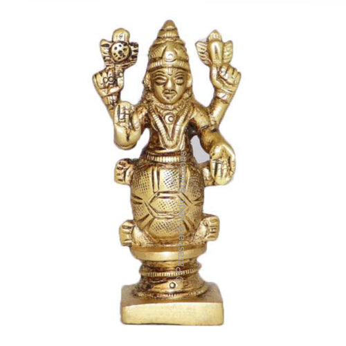 ARKAM Brass Kurma Murti, Antique Koorma Idol Figurine - Handmade Solid Brass for Home Temple Office
