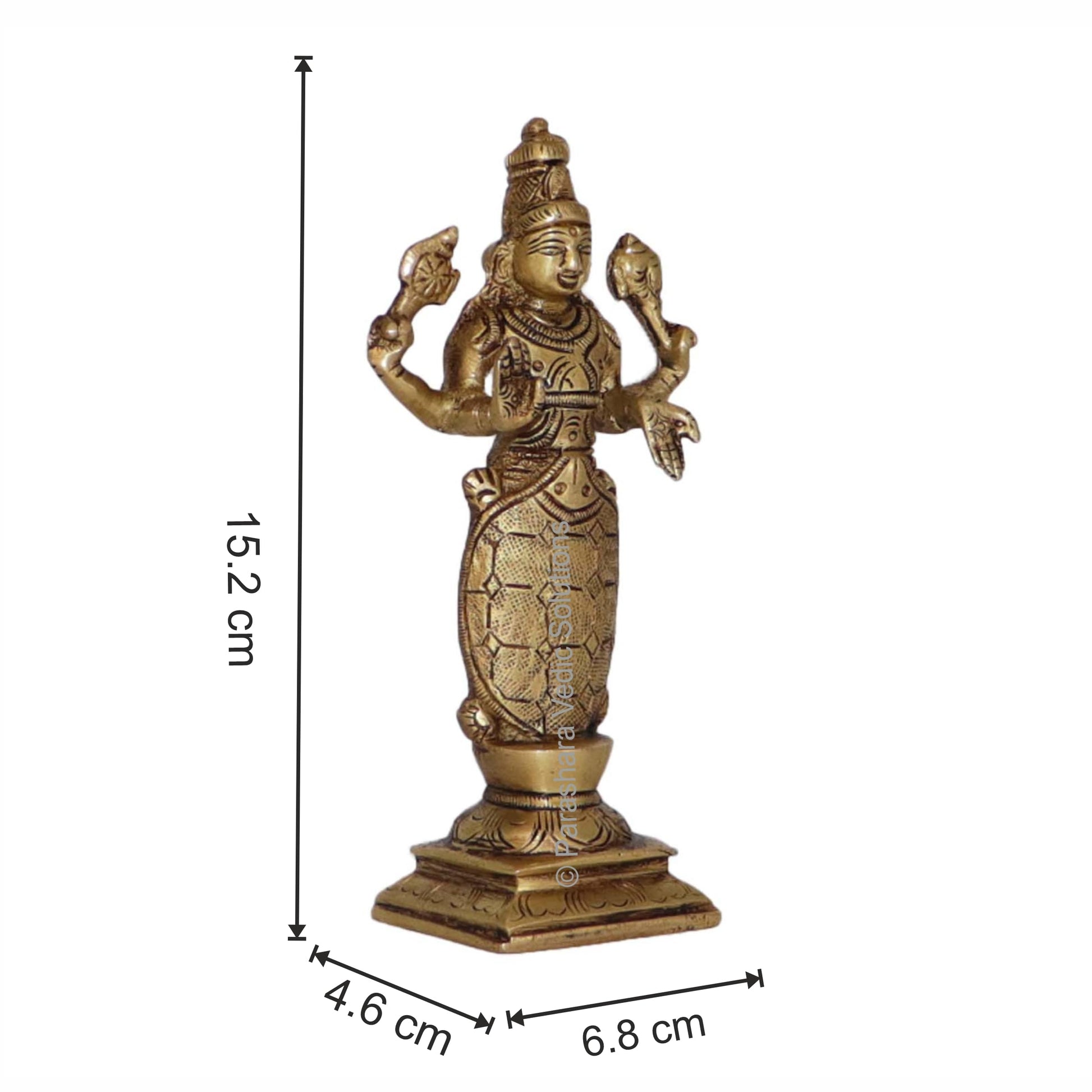 ARKAM Brass Kurma Murti, Antique Koorma Idol Figurine - Handmade Solid Brass for Home Temple Office - label detail (10)