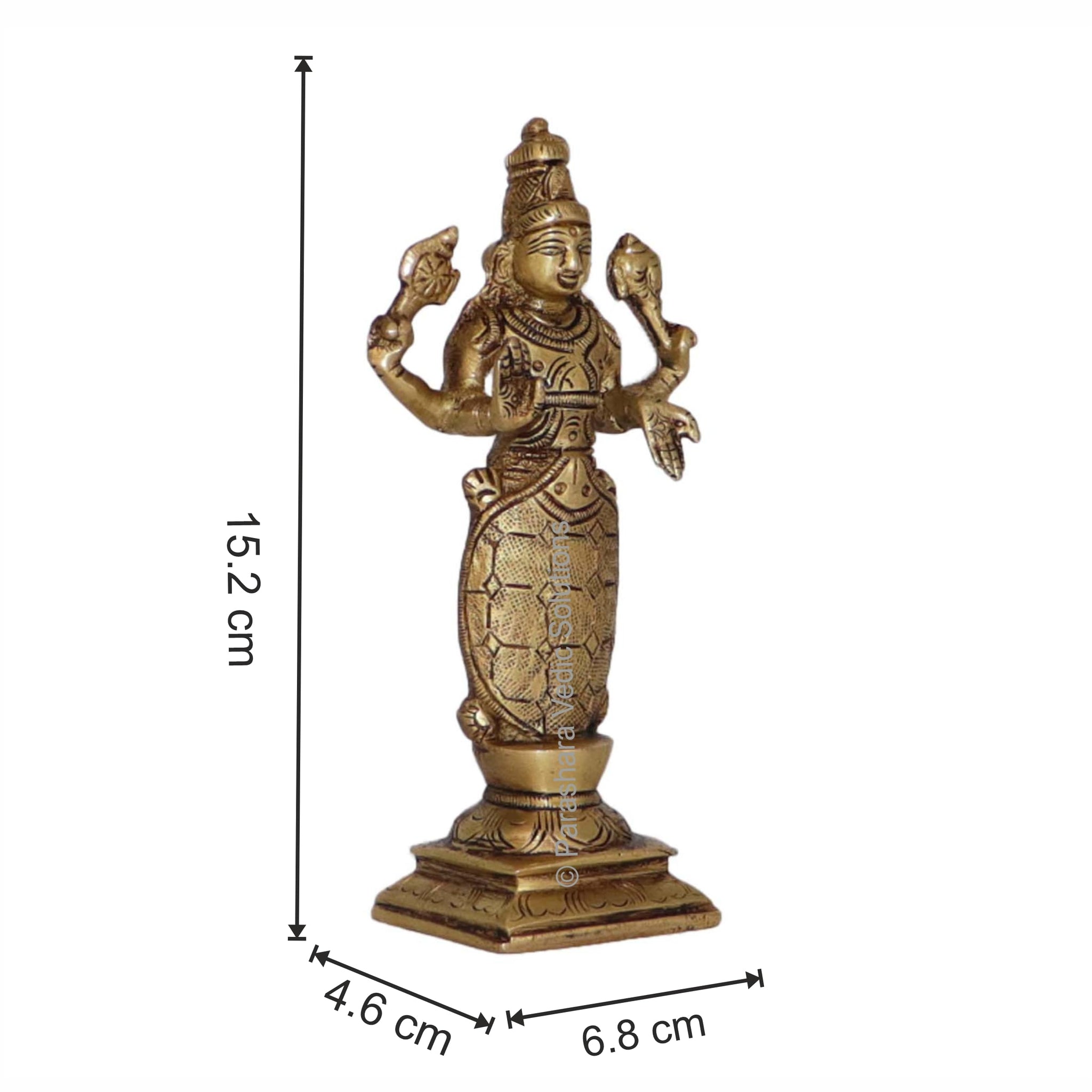 ARKAM Brass Kurma Murti, Antique Koorma Idol Figurine - Handmade Solid Brass for Home Temple Office - label detail (10)