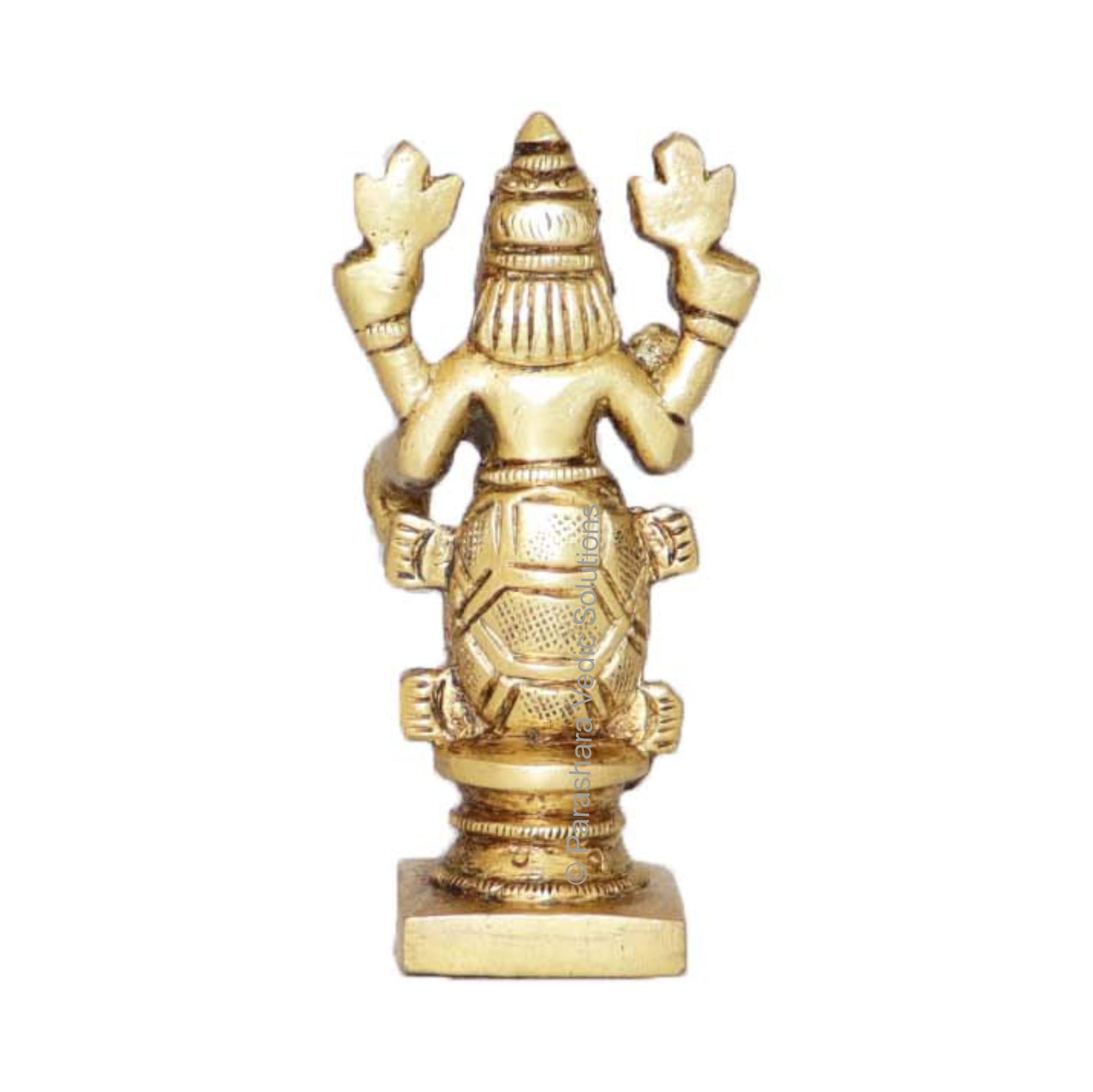 ARKAM Brass Kurma Murti, Antique Koorma Idol Figurine - Handmade Solid Brass for Home Temple Office - packaging