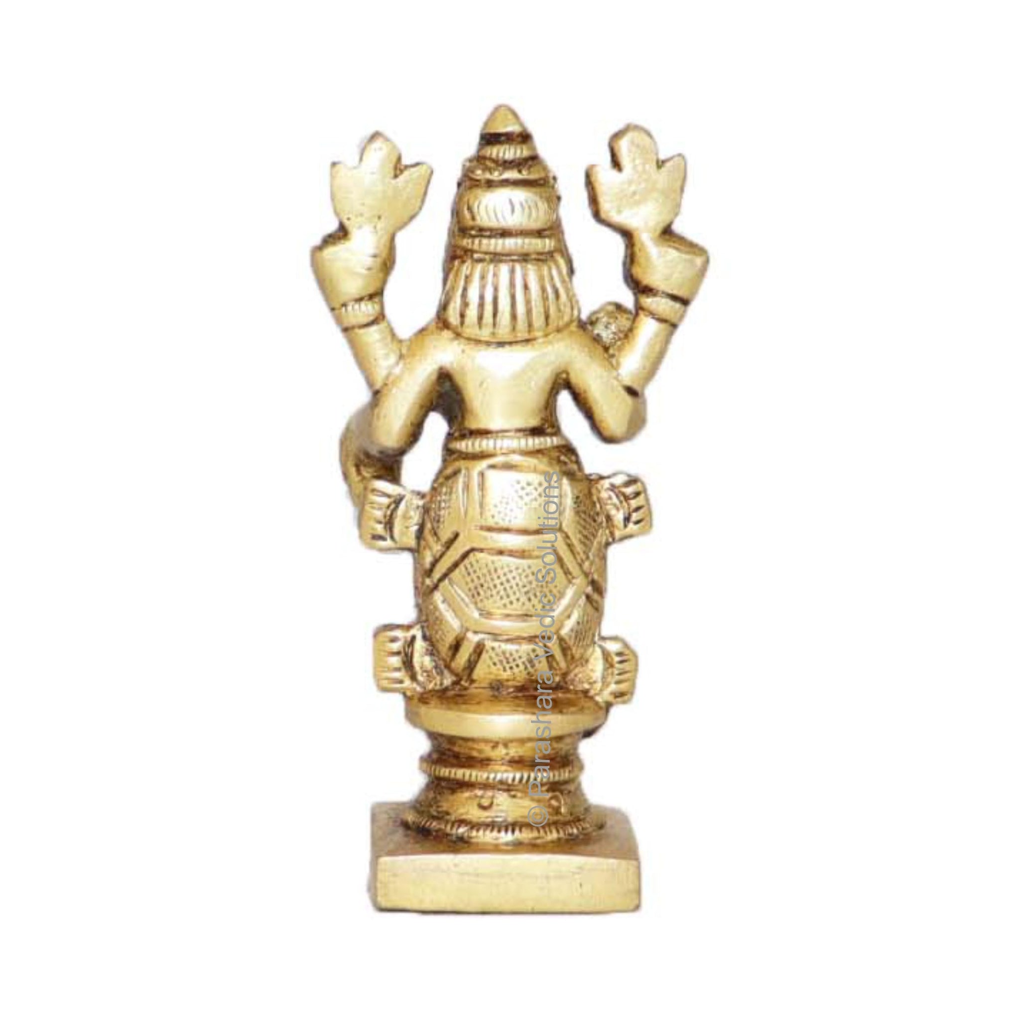 ARKAM Brass Kurma Murti, Antique Koorma Idol Figurine - Handmade Solid Brass for Home Temple Office - packaging